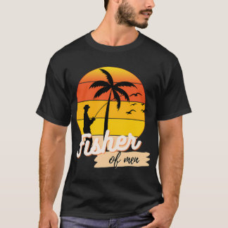 人の漁師 キリスト教 Tシャツ