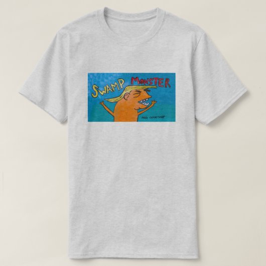 人の灰の「泥地モンスター」のワイシャツ Tシャツ (デザイン正面)