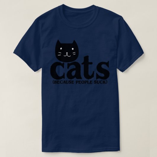 人の猫吸1 Tシャツ (デザイン正面)