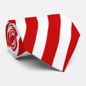 人の理髪店の赤く及び白い四つ組の服タイ ネクタイ (ロール)