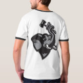 人の環状のTシャツのデザイン1 Tシャツ (裏面フル)