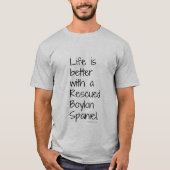 人の生命はよりよい救助のティーです Tシャツ (正面)