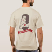 人の砂の悪事の穴のティー Tシャツ (裏面)