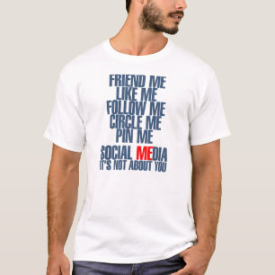人の社会的な媒体のティー-ライト Tシャツ