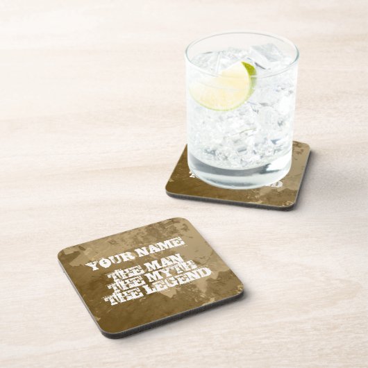 人の神話の伝説のコルクのコースターは|を個人化なります置きました コースター (右側)