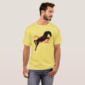 人の私は熱狂するな馬ファンのTシャツです Tシャツ (正面フル)