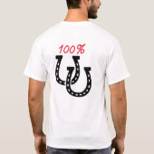 人の私は熱狂するな馬ファンのTシャツです Tシャツ (裏面)