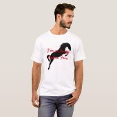 人の私は熱狂するな馬ファンのTシャツです Tシャツ (正面フル)