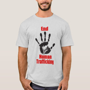 人の端の人間の売買の活動家のTシャツ Tシャツ