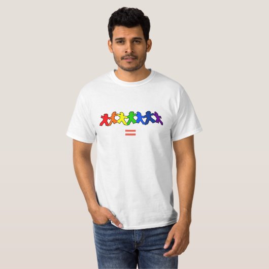 人の等しい愛LGBT Tシャツ (正面フル)