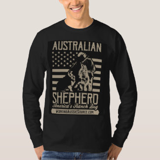 人の米国のオーストラリアの長い袖 Tシャツ