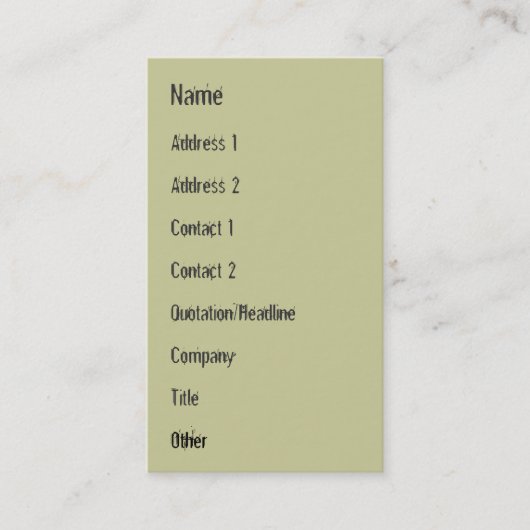 人の系図 名刺 (正面)