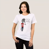人の耳は人の話を聞くもの トライブレンドTシャツ (正面全面)