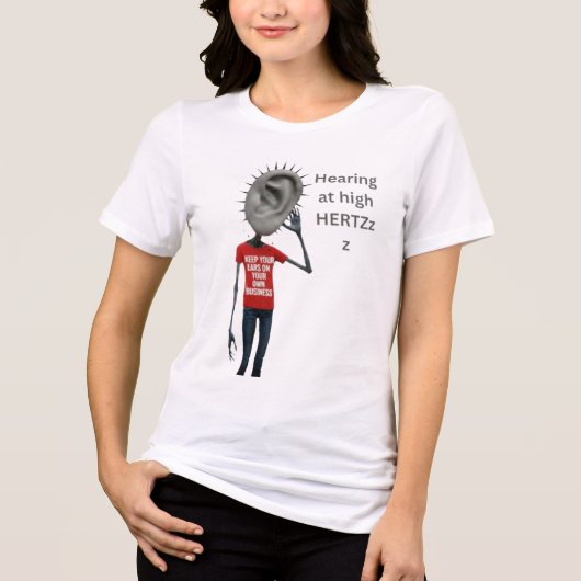 人の耳は人の話を聞くもの トライブレンドTシャツ (正面)