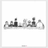 人の背面縁ど シール (シート)