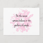 人の良信じさの理由 ポストカード (正面)