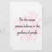 人の良信じさの理由 便箋 (正面/裏面)