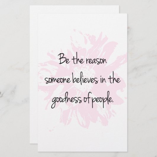 人の良信じさの理由 便箋 (正面/裏面)