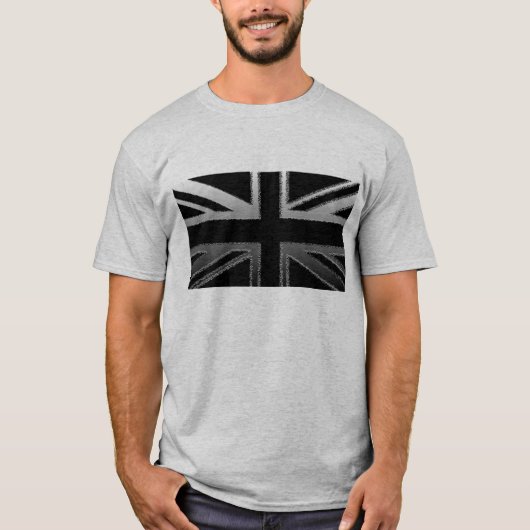 人の英国国旗の旗のTシャツ Tシャツ (正面)