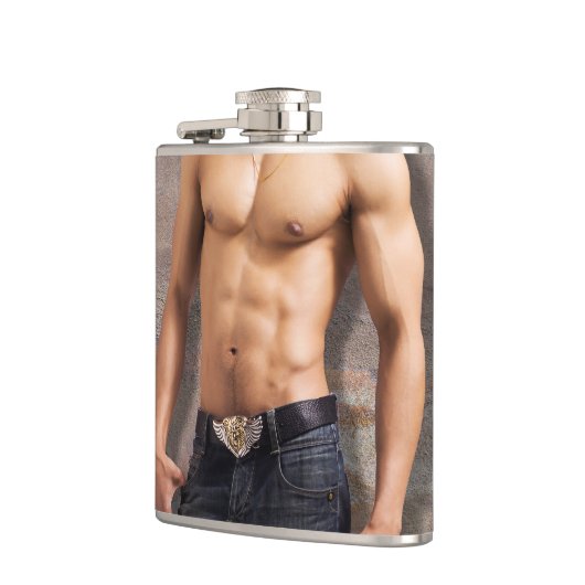 人の裸の箱の写真 フラスク (左)