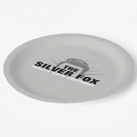 人の誕生会の紙皿 ペーパープレート (アングル)