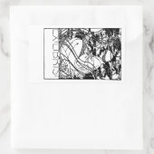 人の読庭蔵書票シール 長方形シール (バッグ)