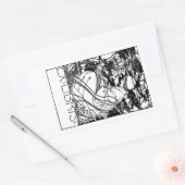 人の読庭蔵書票シール 長方形シール (封筒)