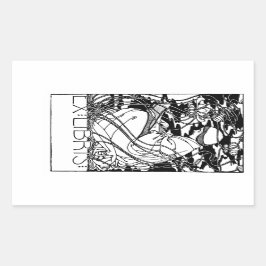 人の読庭蔵書票シール 長方形シール