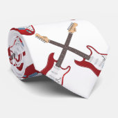 人の赤いギターのネクタイ ネクタイ (ロール)