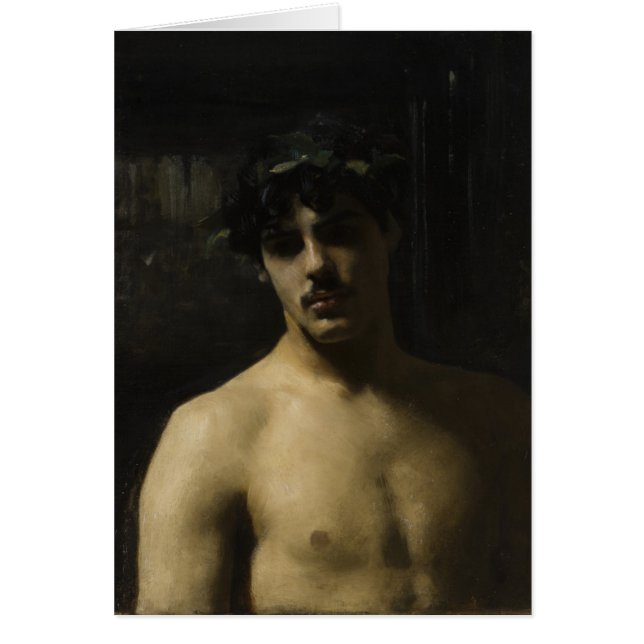 人の身に着けている月桂樹 (正面)