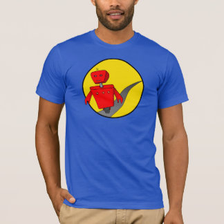 人の逃亡のロボットTシャツ(DarkColour) Tシャツ