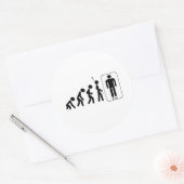 人の進化 ラウンドシール (封筒)