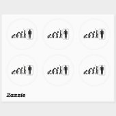 人の進化 ラウンドシール (シート)