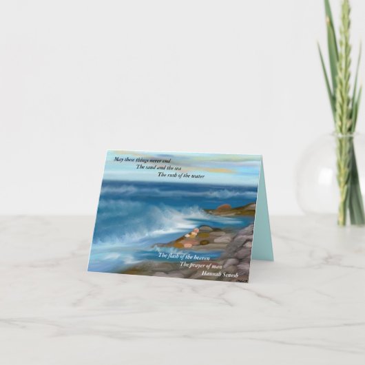 人の過ぎ越しの祝いカードの祈りの言葉 シーズンカード (正面)