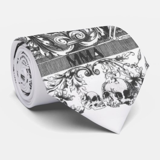 人の都市MMAのスカルの夜会服 ネクタイ (ロール)