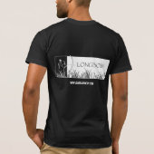 人の長弓-オフセット Tシャツ (裏面)