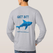 人の長袖のTシャツ Tシャツ (裏面)