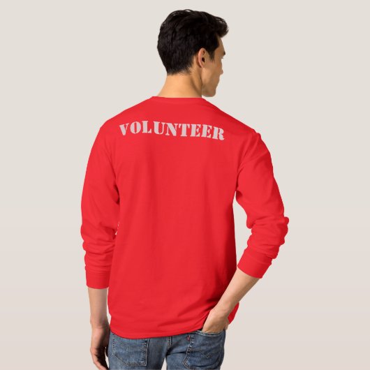 人の長袖 Tシャツ (裏面フル)