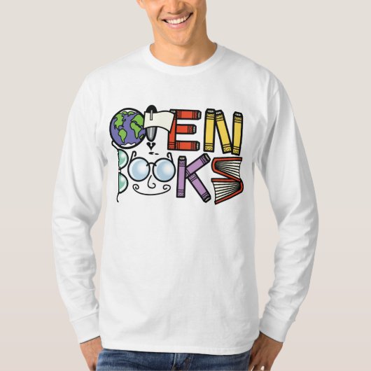 人の長袖T Tシャツ (正面)