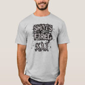 人の陸上競技の砲丸投げ投球のワイシャツ Tシャツ (正面)