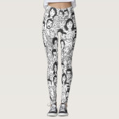 人の顔 レギンス (正面)