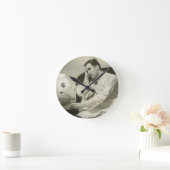 人の飲料水 ラウンド壁時計 (ホーム)