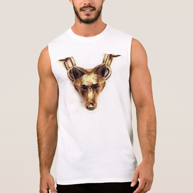 人の高いHanesのTシャツ 袖なしシャツ (正面)