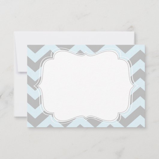 人の髭のシェブロンの小さいプリントは感謝していしています サンキューカード (裏面)