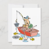 人の魚釣りの招待状 招待状 (正面)