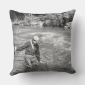 人の魚釣り クッション (裏面)