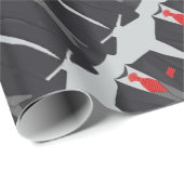 人の黒いスーツおよび赤いタイの包装紙 ラッピングペーパー (ロールコーナー)