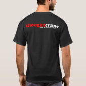 人の黒い思考の罪のティー Tシャツ (裏面)