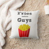 人の10代のな装飾用クッションの前の揚げ物 クッション (ブランケット)