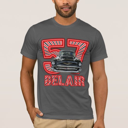 人の1957年のChevy Belairのワイシャツ Tシャツ (正面)